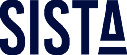 The word SISTA in bold blue letters, with the 'A' stylized as a triangle.