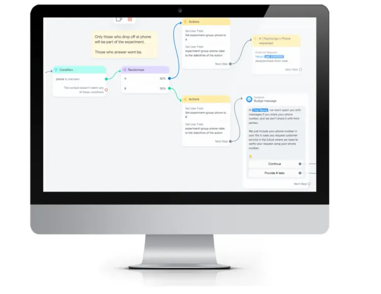 With the A/B test results clearly visualized using an event-based analytics program, you can draw clear conclusions to decide next steps