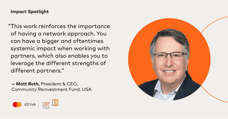 Matt Roth, President & CEO of Community Reinvestment Fund, USA, discusses the value of a network approach for systemic impact through partnerships.