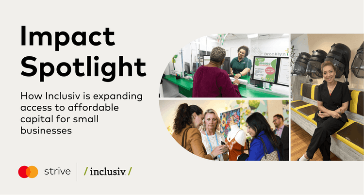Impact Spotlight graphic detailing Inclusiv's role in expanding capital access for small businesses.